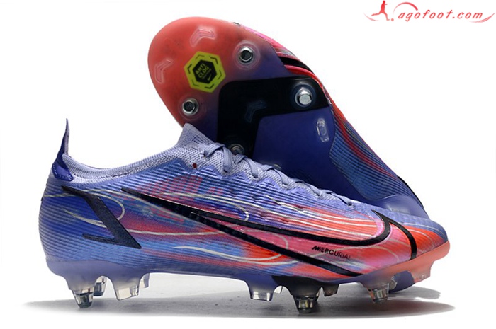 Nike Chaussures de Foot Mercurial Vapor XIV Elite SG PRO Anti Clog Pourpre