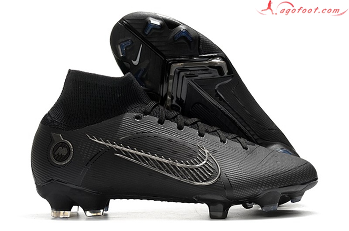 Nike Chaussures de Foot Mercurial Superfly 8 Elite FG Noir