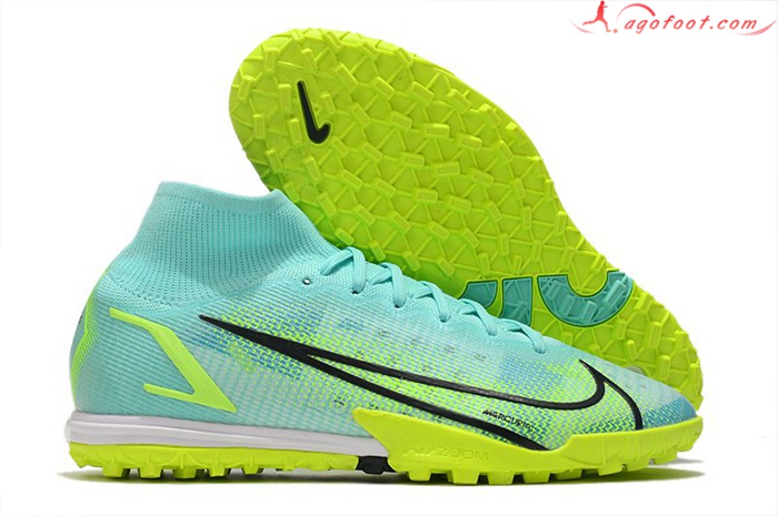 Nike Chaussures de Foot Mercurial Superfly 9 Elite TF Vert