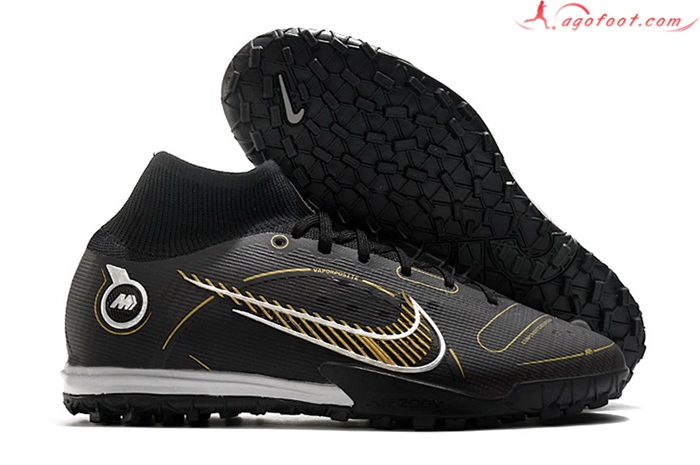 Nike Chaussures de Foot Mercurial Superfly 9 Elite TF Noir