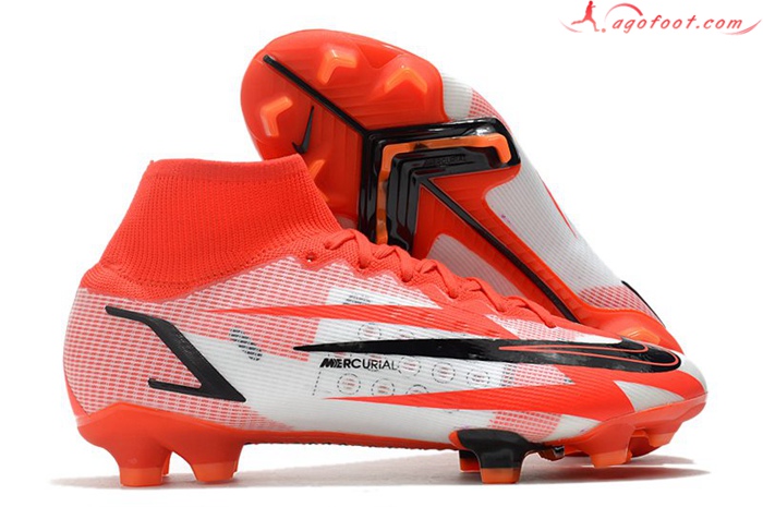 Nike Chaussures de Foot Superfly 8 Spark Positivity CR7 Elite FG Rouge