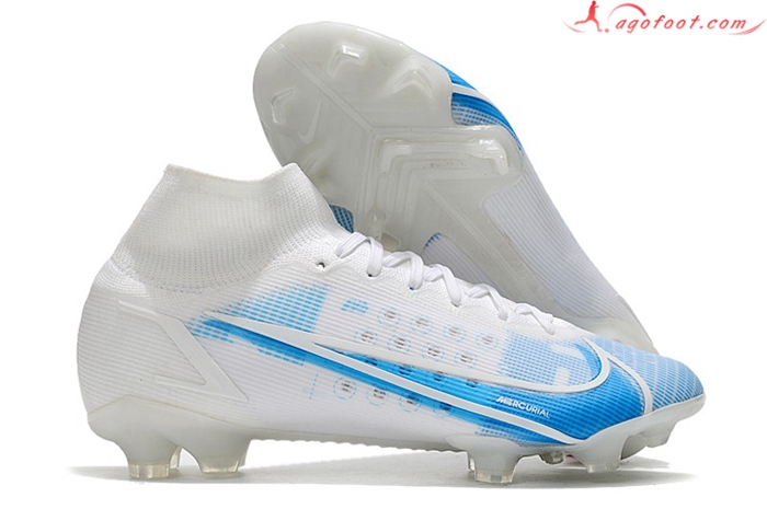 Nike Chaussures de Foot Superfly 8 Elite FG Blanc