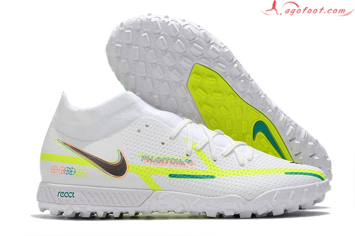 Nike Chaussures de Foot Phantom GT Pro TF Blanc