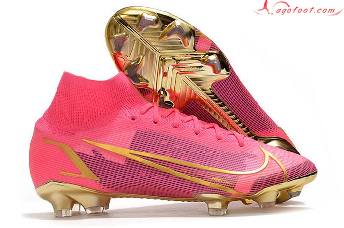 Nike Chaussures de Foot Superfly 8 Elite FG Rose