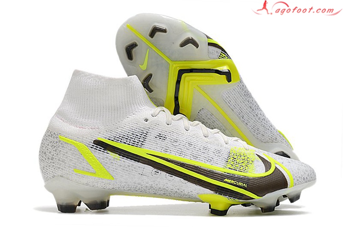 Nike Chaussures de Foot Superfly 8 Elite FG Blanc