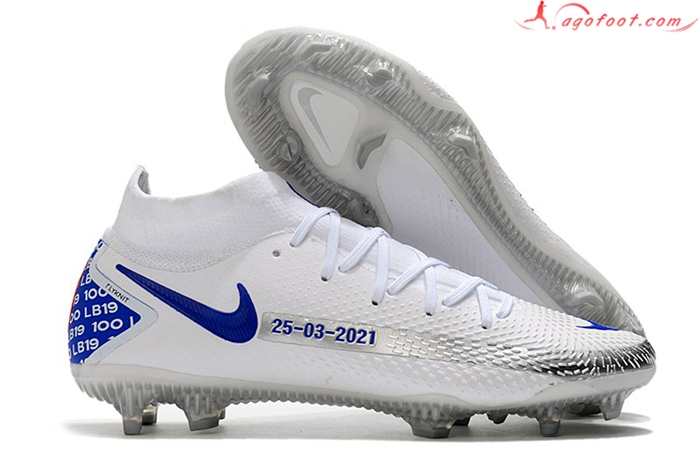 Nike Chaussures de Foot Phantom GT Elite Dynamic Fit FG Blanc