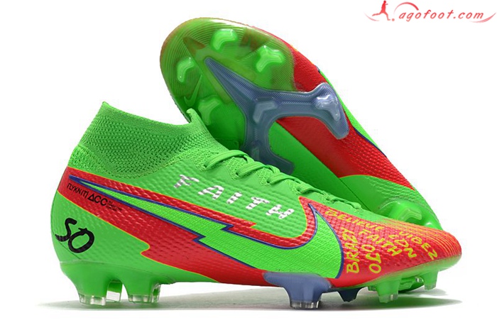 Nike Chaussures de Foot Mercurial Superfly 7 Elite Vert