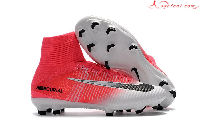 Nike Chaussures de Foot Mercurial Superfly V FG Rose