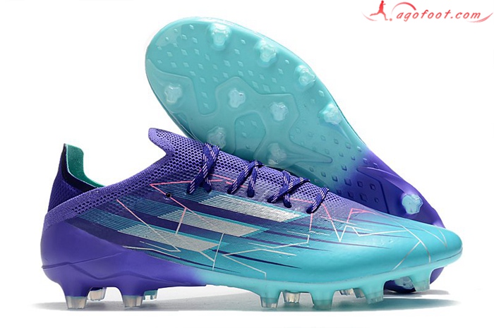 Adidas Chaussures de Foot X Speedflow.1 AG Pourpre/Bleu
