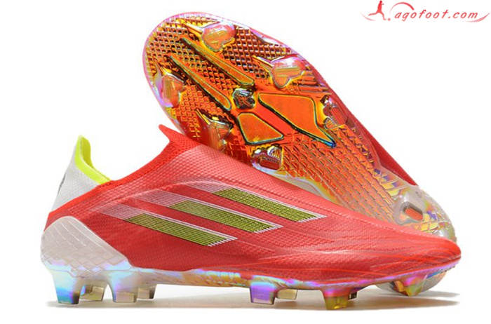 Adidas Chaussures de Foot X Speedflow+ FG Rouge