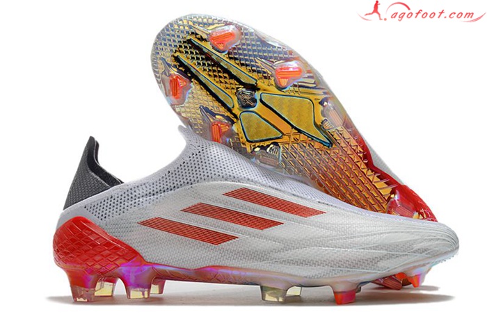 Adidas Chaussures de Foot X Speedflow+ FG Blanc