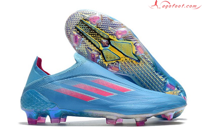 Adidas Chaussures de Foot X Speedflow+ FG Bleu
