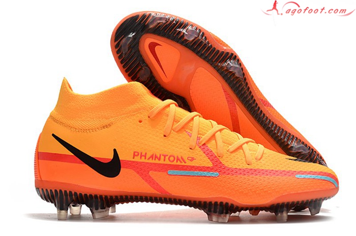 Nike Chaussures de Foot Phantom GT2 Dynamic Fit Elite FG Orange