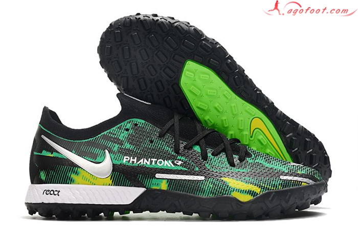Nike Chaussures de Foot Phantom GT Pro TF Vert