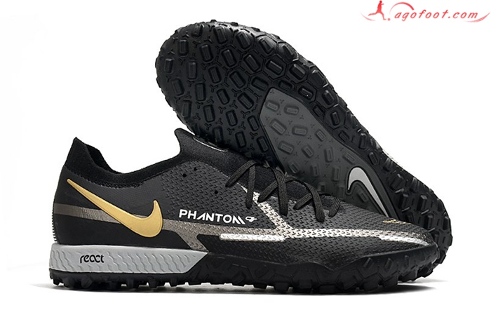 Nike Chaussures de Foot Phantom GT Pro TF Noir