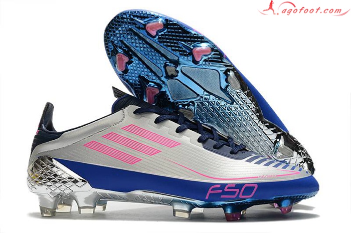 Adidas Chaussures de Foot F50 Ghosted Adizero HT FG Gris