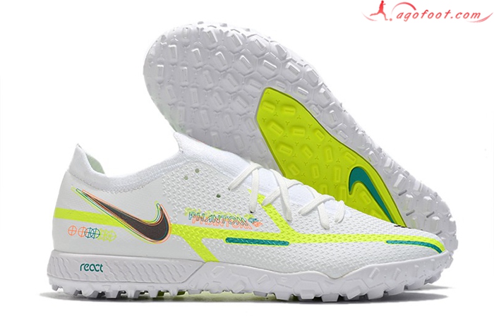 Nike Chaussures de Foot Phantom GT Pro TF Blanc