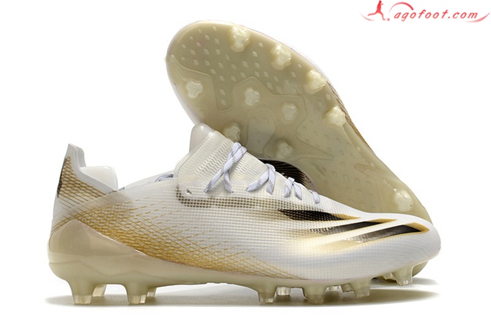 Adidas Chaussures de Foot X Ghosted.1 AG Doré