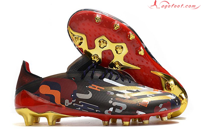 Adidas Chaussures de Foot X Ghosted.1 AG Noir