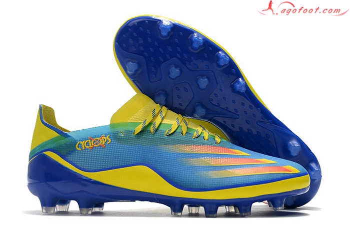 Adidas Chaussures de Foot X Ghosted.1 AG Bleu