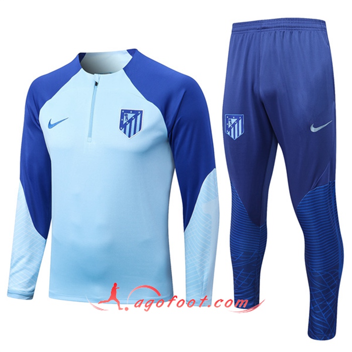 Faire Ensemble Survetement de Foot Atletico Madrid Bleu 2022\/2023