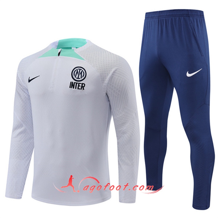 Ensemble Survetement de Foot Inter Milan Gris 2022/2023
