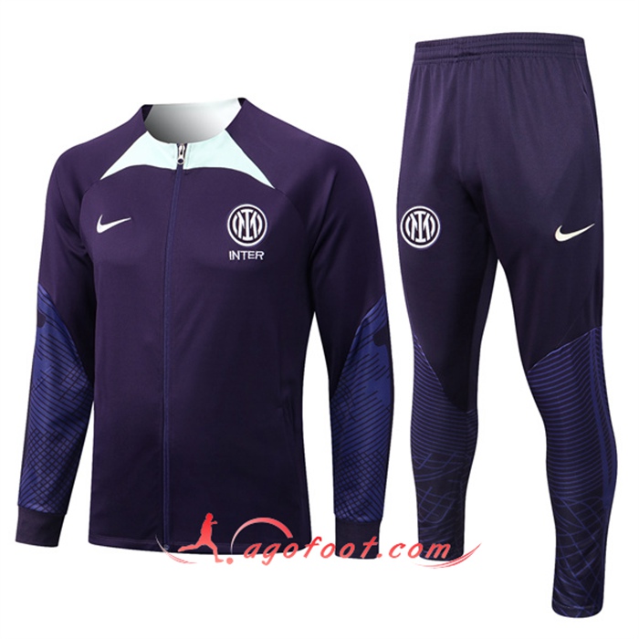 Ensemble Survetement de Foot - Veste Inter Milan Pourpre 2022/2023