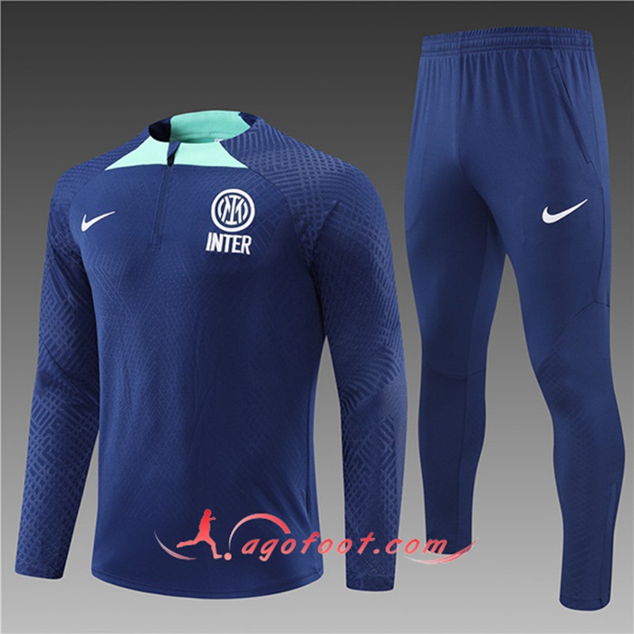 Ensemble Survetement de Foot Inter Milan Enfant Bleu 2022/2023