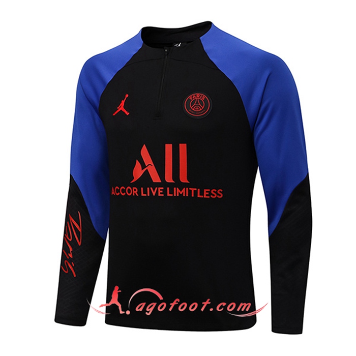 Sweatshirt Training Jordan PSG Bleu/Noir 2022/2023