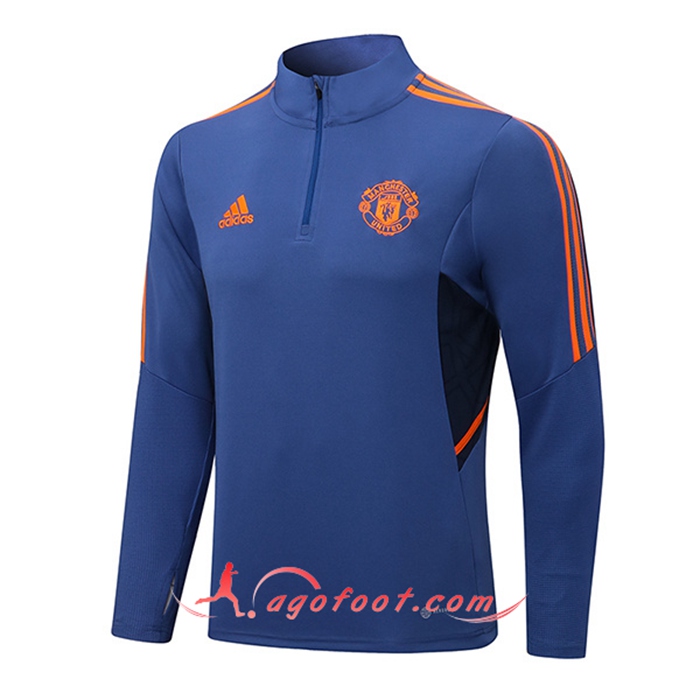 Sweatshirt Training Manchester United Bleu 2022/2023