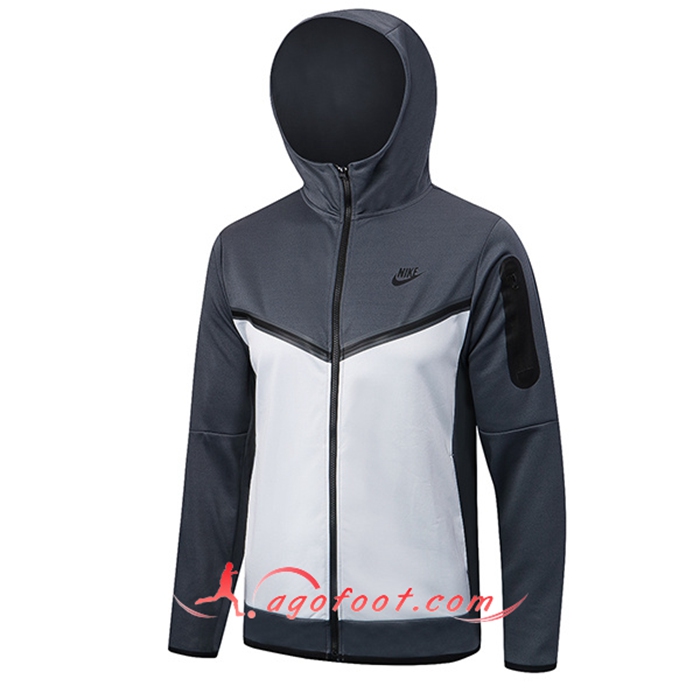Veste A Capuche NIKE Gris/Blanc 2022/2023