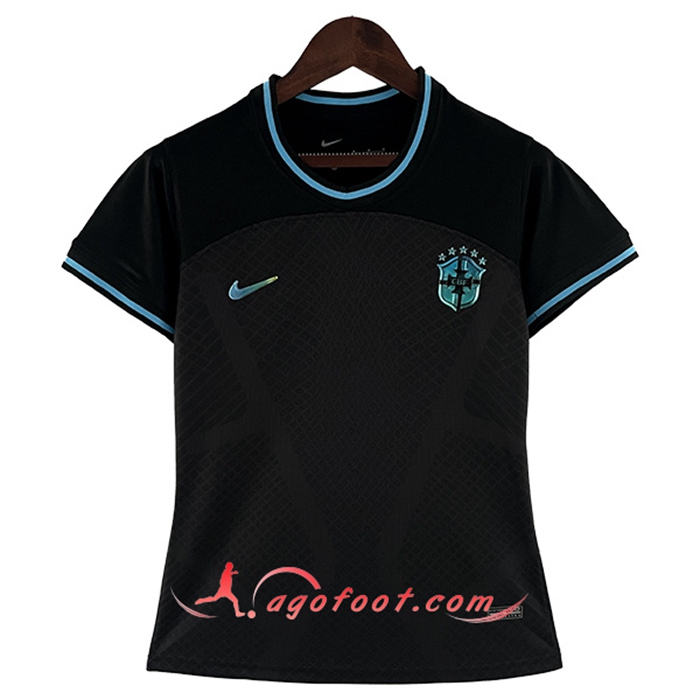 Maillot de Foot Bresil Femme Noir 2022/2023