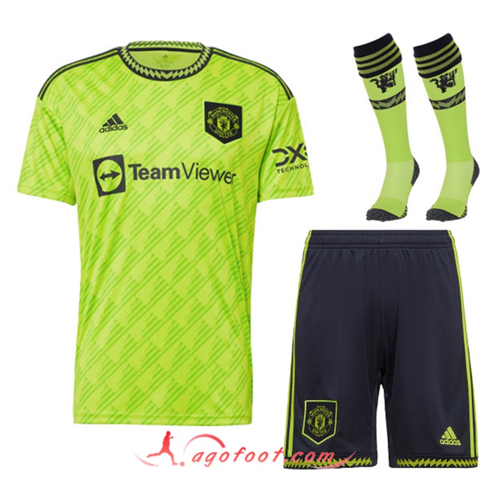 Ensemble Maillot Foot Manchester United Third (Short + Chaussettes) 2022/2023