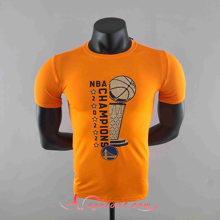 NBA Golden State Warriors T-Shirt Orange #K000217