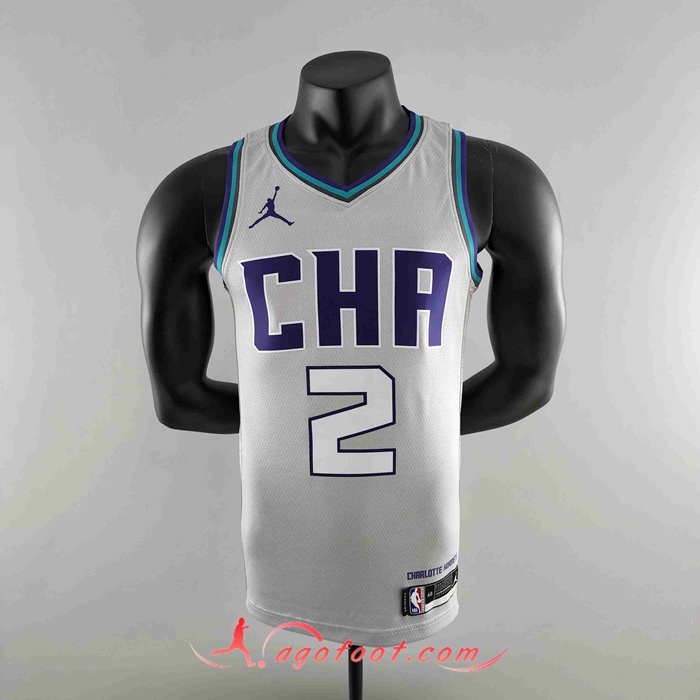 Maillot Charlotte Hornets (BALL #2) 2019 Gris