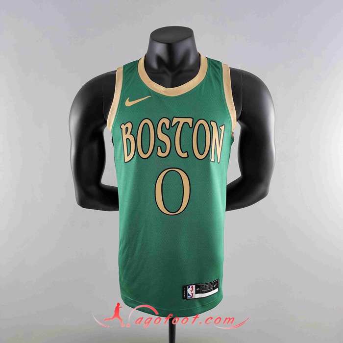 Maillot Boston Celtics (TATUM #0) 2020 Vert City Edition