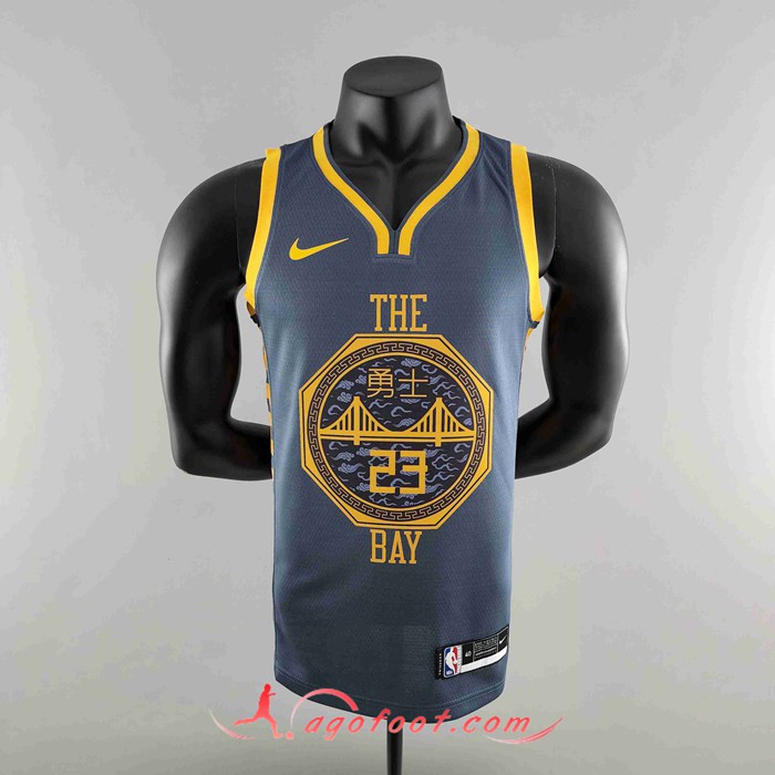 Maillot Golden State Warriors (GREEN #23) 2018 Gris