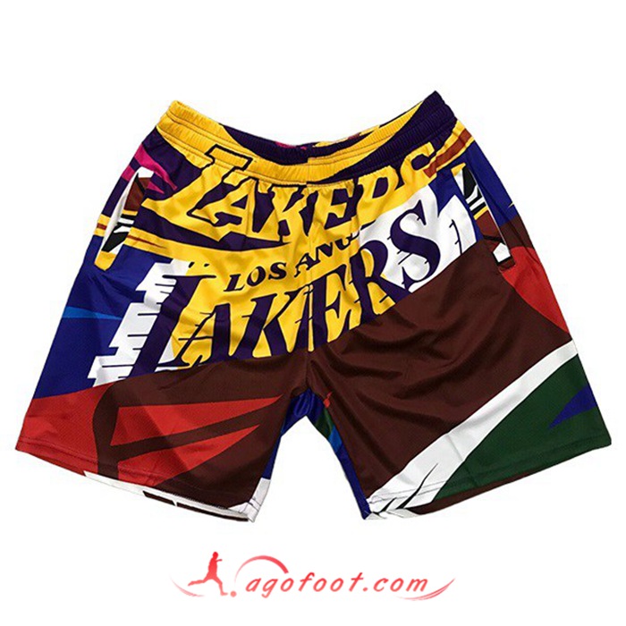 Shorts NBA Los Angeles Lakers Jaune