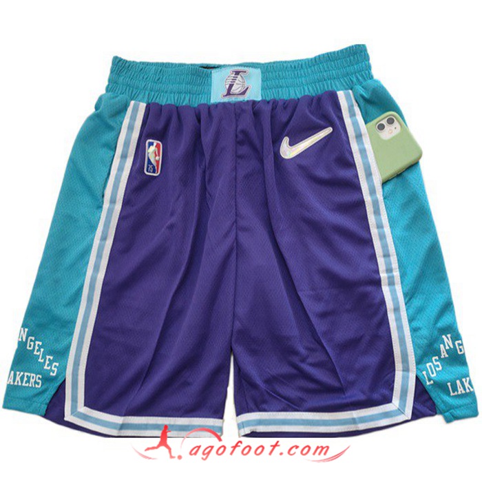 Shorts NBA Los Angeles Lakers Pourpre