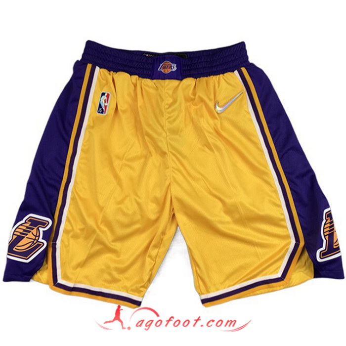 Shorts NBA Los Angeles Lakers Jaune
