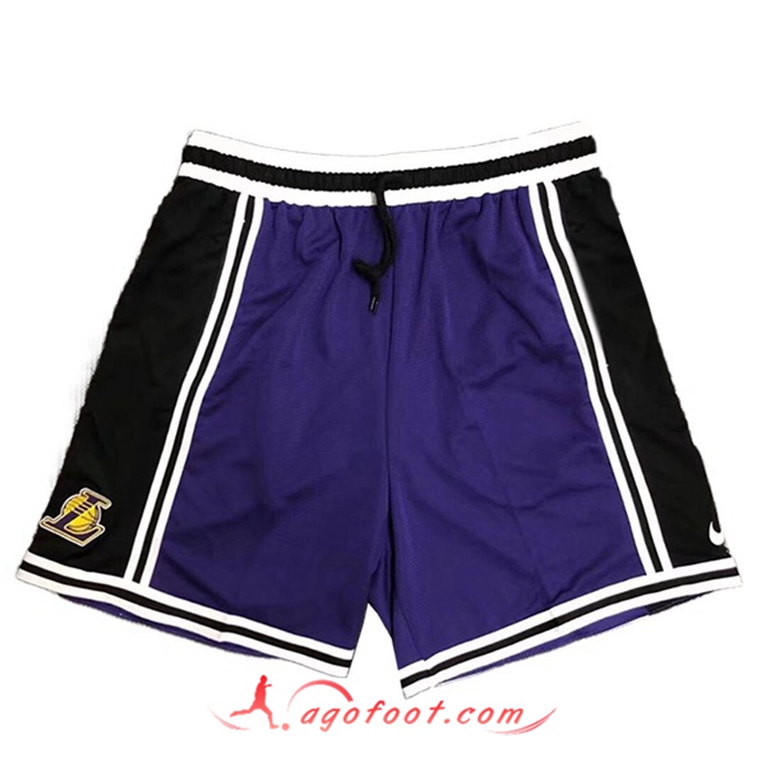 Shorts NBA Los Angeles Lakers Pourpre
