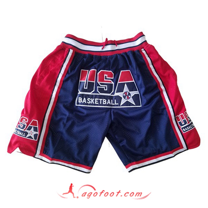 Shorts NBA Chicago Bulls Bleu