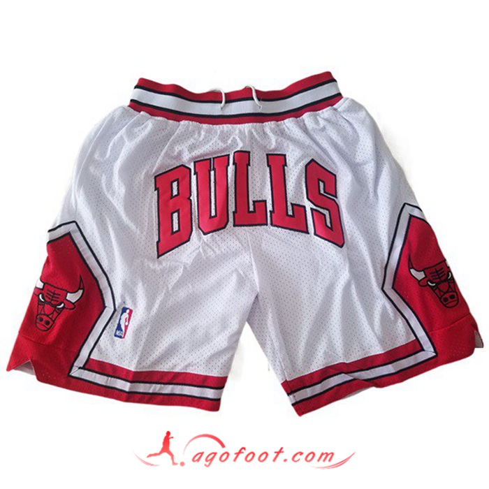 Shorts NBA Chicago Bulls Blanc
