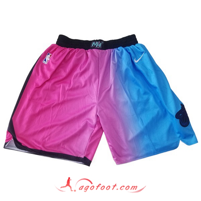 Shorts NBA Miami Heat Rose/Bleu