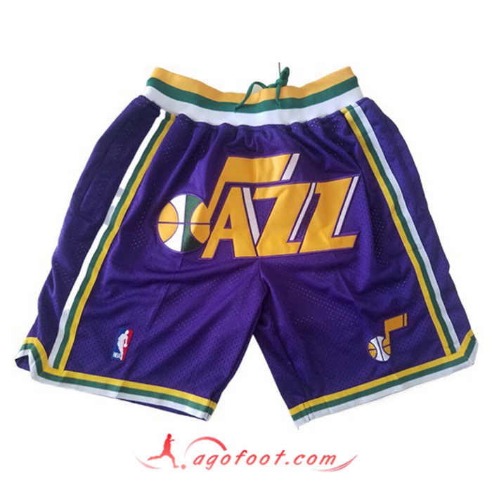 Shorts NBA Utah Jazz Pourpre
