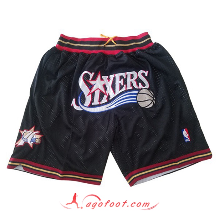 Shorts NBA Philadelphia 76ers Noir