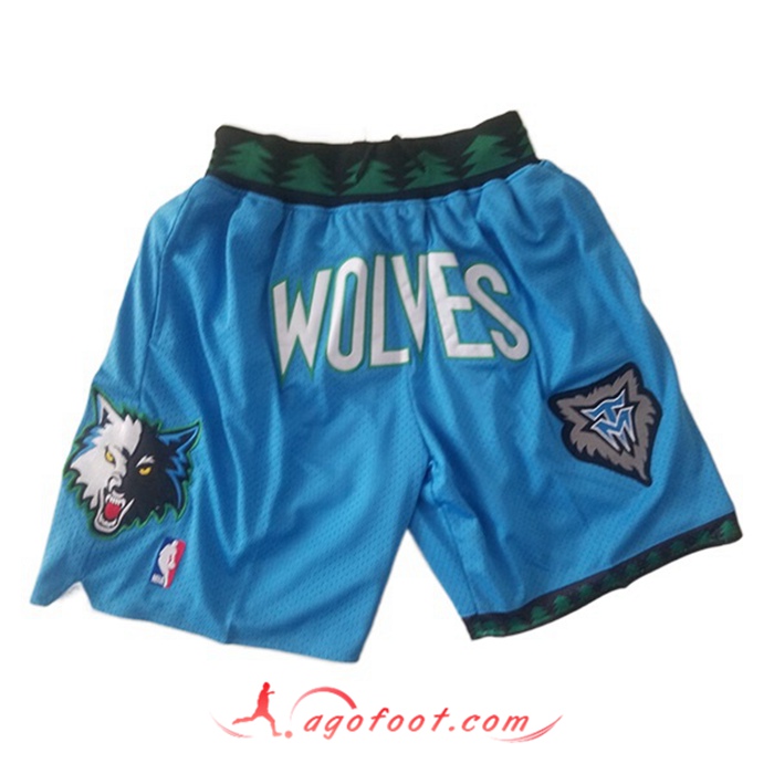 Shorts NBA Minnesota Timberwolves Bleu