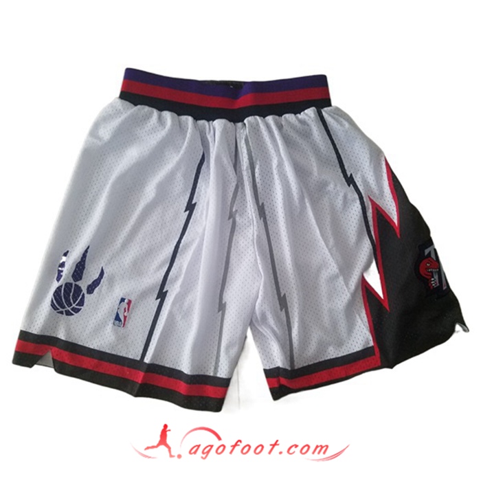 Shorts NBA Toronto Raptors Blanc