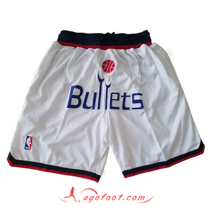 Shorts NBA Washington Wizards Blanc