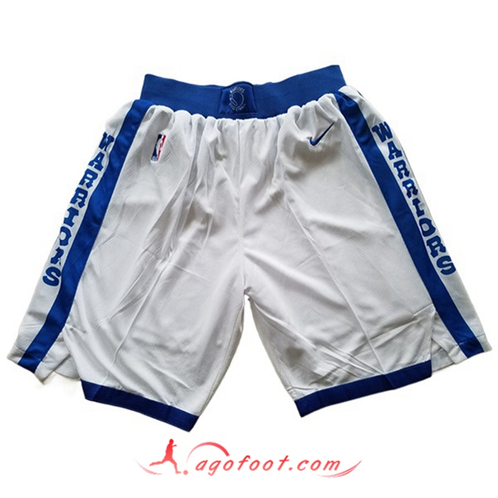 Shorts NBA Golden State Warriors Blanc